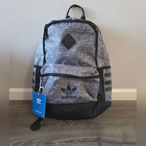 Adidas Gray and Black Backpack NWT